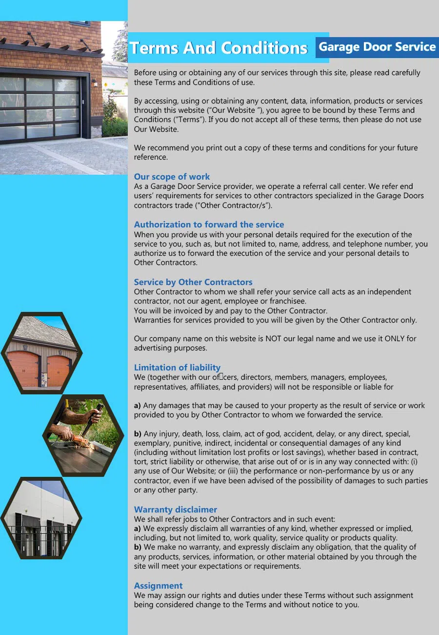 Capitol Garage Doors Garden Grove, CA 714-732-4862 - terms4